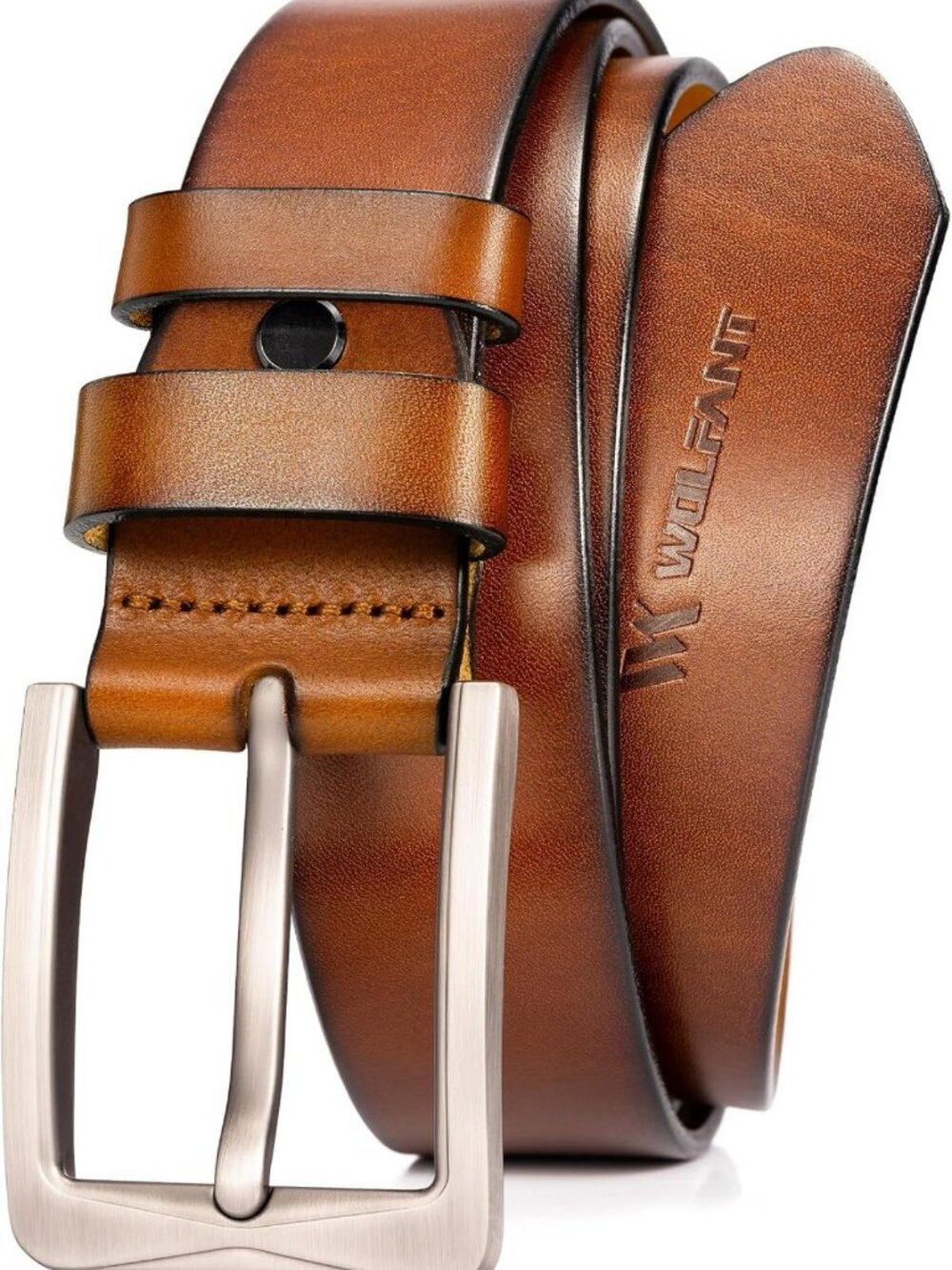 Men's 1.5" Full Grain Italian Leather Belt - Durable, Stylish & Versatile